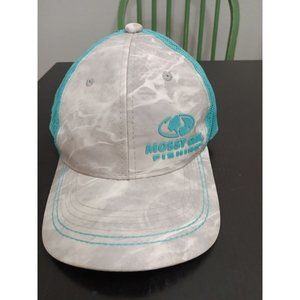Mossy Oak Womens Ladies Adjustable Teal Baseball Cap with Pony Tail Slot & Mesh